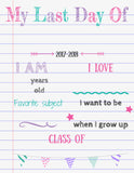 Last Day of School Signs, 3 Designs, Instant Download