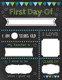 First Day of School Signs, 3 Designs, Instant Download
