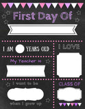 First Day of School Signs, 3 Designs, Instant Download