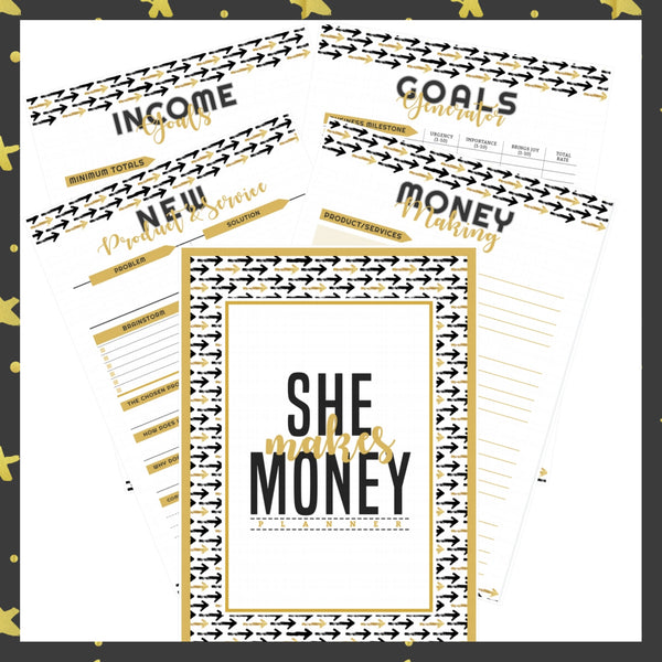 She Makes Money Planner Digital Download, Instant Download