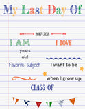 Last Day of School Signs, 3 Designs, Instant Download